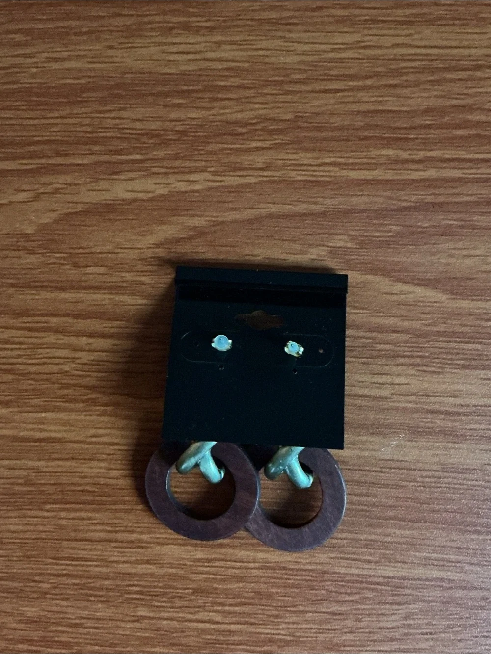 Pierced drop Earrings, mixed media